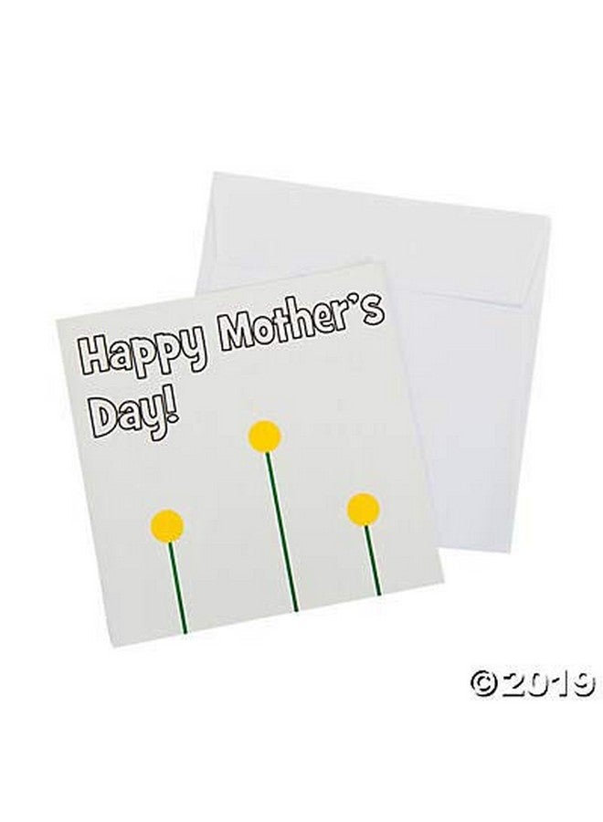Fun Express Thumbprint Mother's Day Card Craft Kit - Makes 12- DIY Craft Gifts for Kids and Fun Home Activities - Image 2