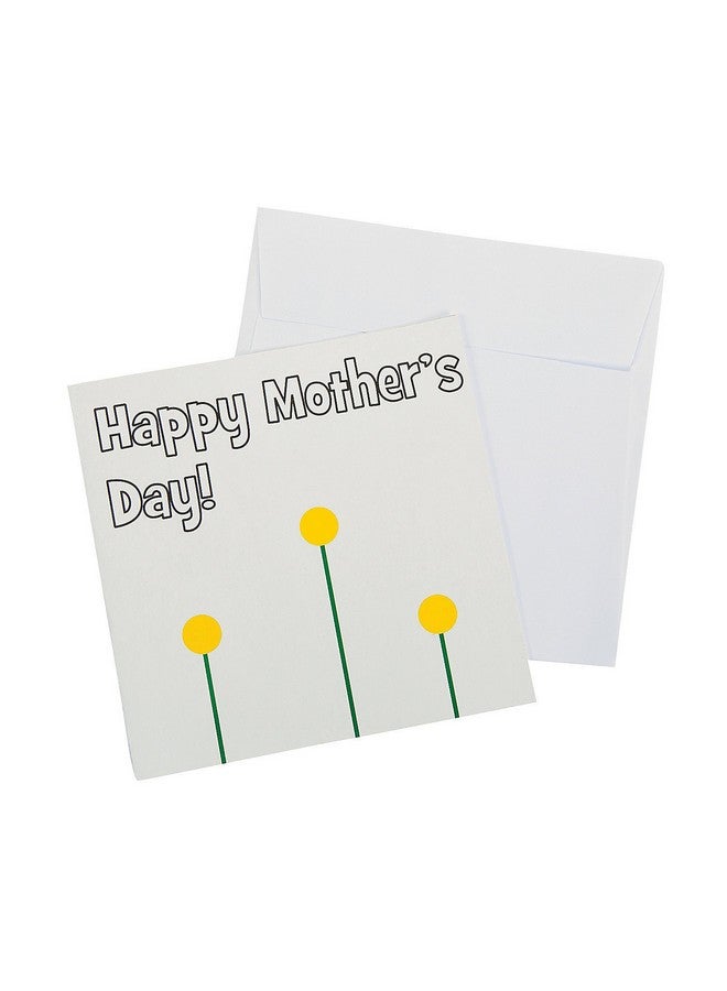 Fun Express Thumbprint Mother's Day Card Craft Kit - Makes 12- DIY Craft Gifts for Kids and Fun Home Activities - Image 1