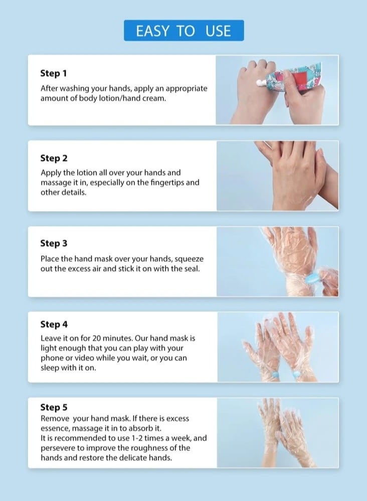 Transparent Nylon Glove 100 Pieces, with 100 Stickers  - Image 2
