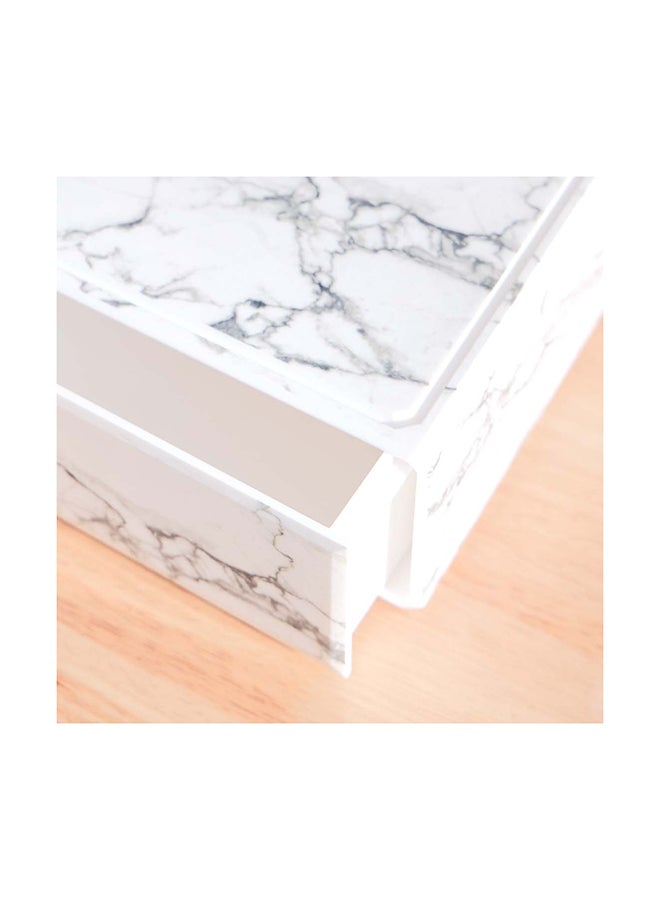 Home Box Marble Large Storage Box with Metal Knob 32.6 x 9.3 x 22.5 cm - Image 3