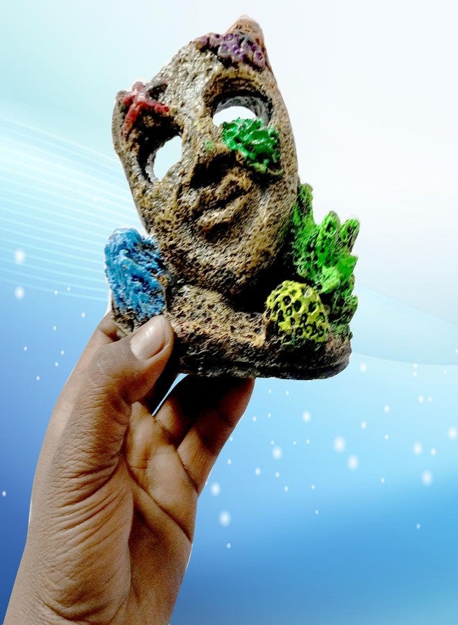 Smiling Pets Resin Magic Mask Betta Log Aquarium Decorations Ornament for Small and Medium Fish Tank (Magic Mask Ornament) - Image 5