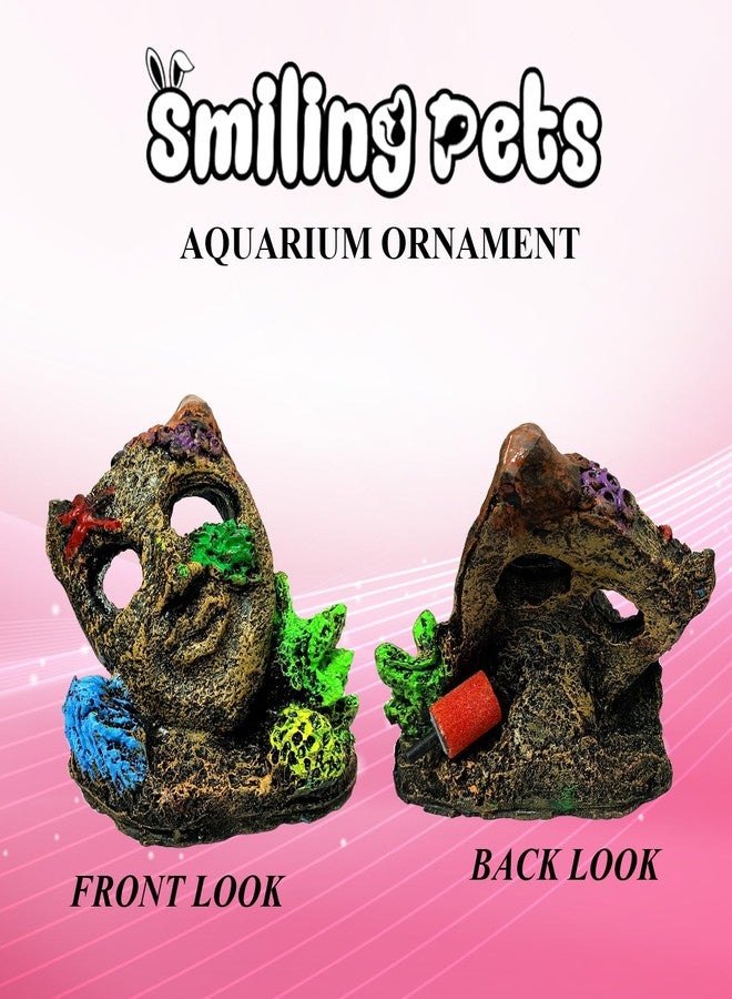 Smiling Pets Resin Magic Mask Betta Log Aquarium Decorations Ornament for Small and Medium Fish Tank (Magic Mask Ornament) - Image 2