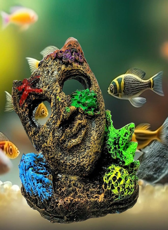 Smiling Pets Resin Magic Mask Betta Log Aquarium Decorations Ornament for Small and Medium Fish Tank (Magic Mask Ornament) - Image 3