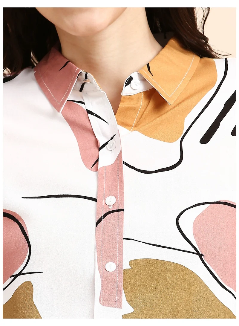 TUMMY Abstract Print Dress