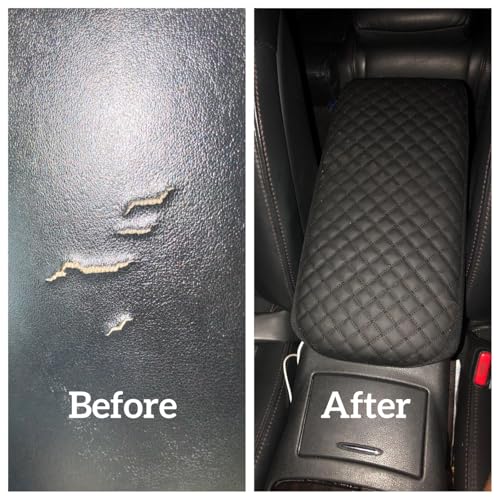 it's us Center Console Armrest Cover for Nissan Maxima 2008–2014, Center Console Lid Cover Replacement, Synthetic Leather Interior Accessories Protector, Black - Image 3