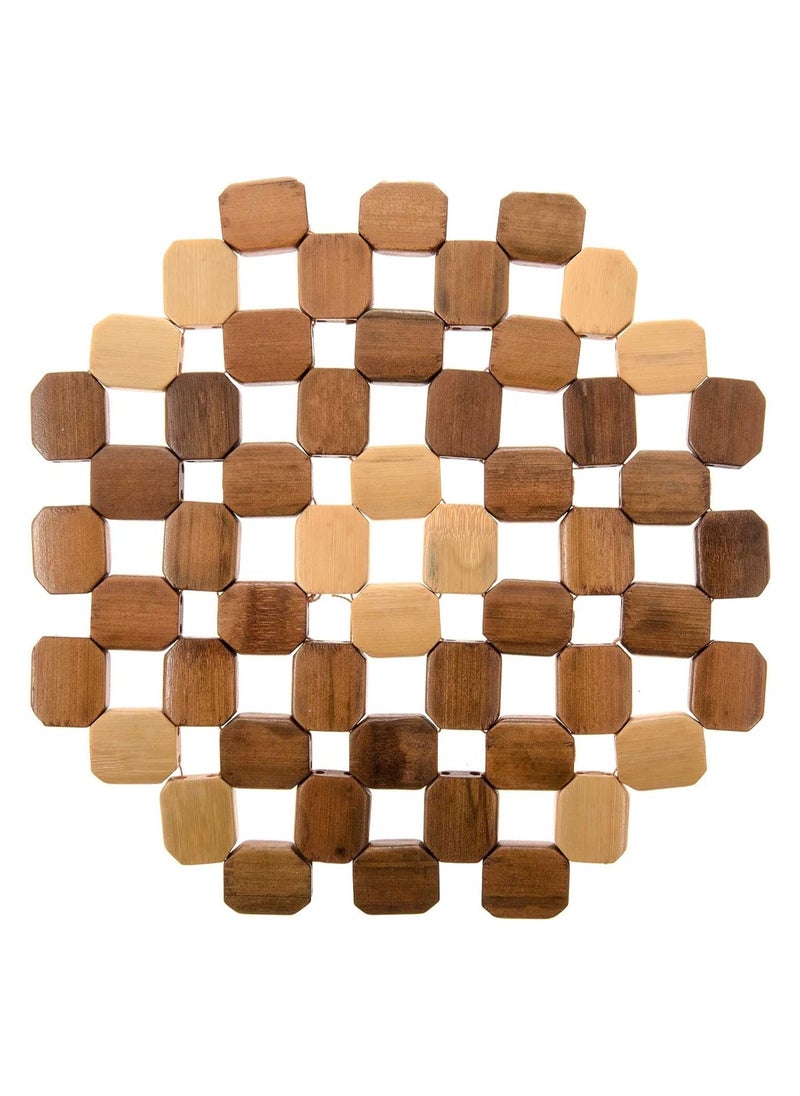 Generic 2 Piece Wood Coaster Set Large Suitable for Wooden Utensils - Coaster for Hot Pots - Natural Wood Cup Coasters for Drinking Cups Set of 2 - Insulating Wooden Coaster Board for Dishwasher - Heat Insulating Coaster - Thermal Wooden Cups - Cups Wood Requirements for Drinks - Natural Wood Requirements for Drinking Glasses, Coaster Set Suitable for Any Table Type - Requirements for Every Table Type - Insulating Requirements for Glassware for Drinks  - Image 4