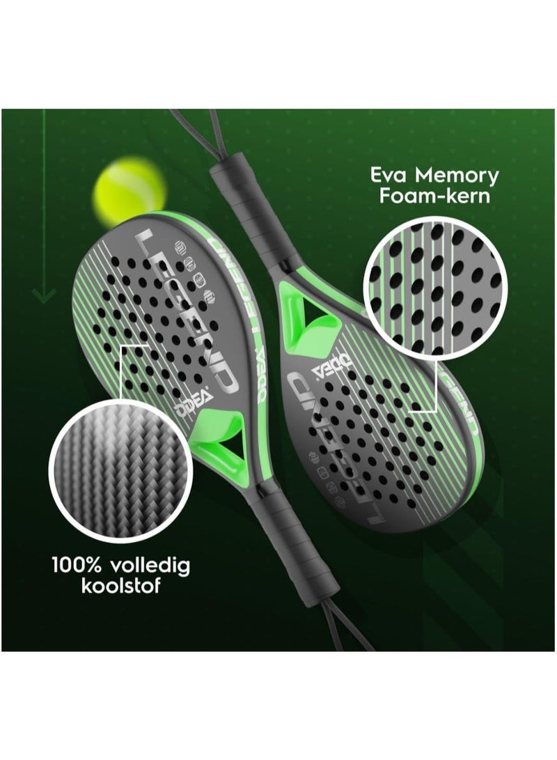 Generic Padel Tennis Racket, with Padel Bag 100% Carbon Fiber, Soft EVA Fiberglass for Professional and Beginner Padel Players - Image 4