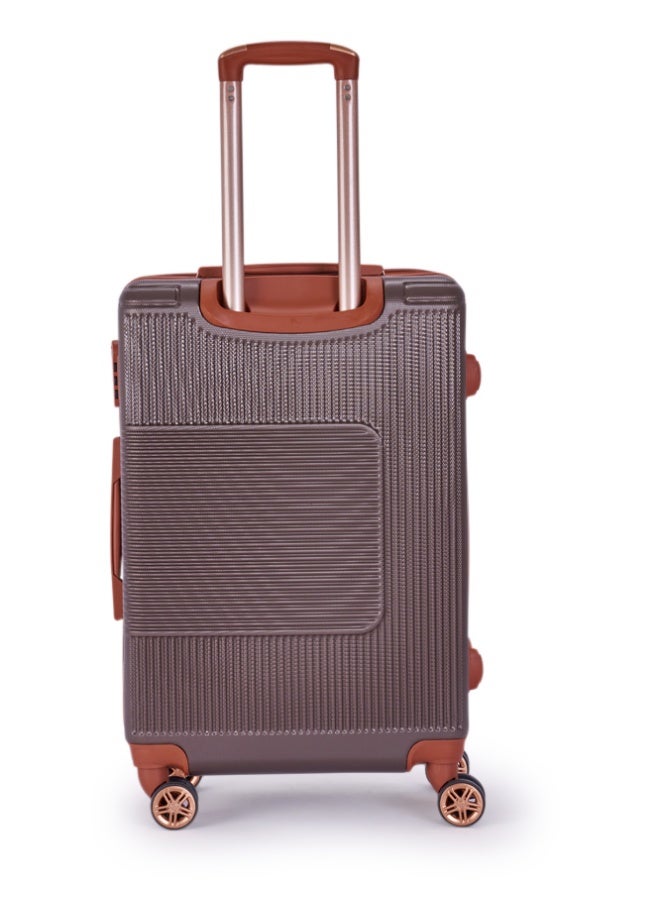 LIMRA Cabin Carry Check-In Luggage Trolley Size 20 inch brown - Image 3