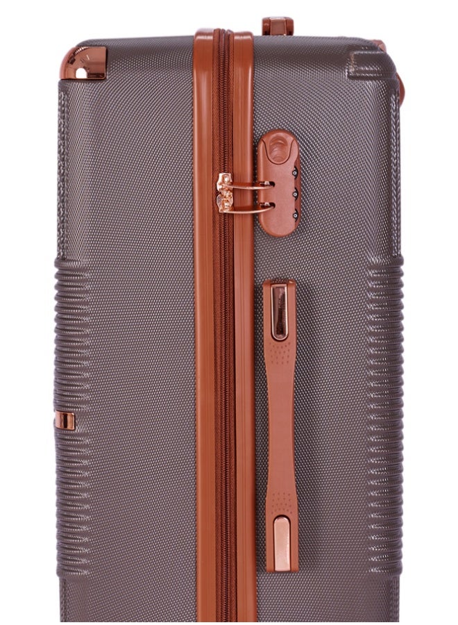 LIMRA Cabin Carry Check-In Luggage Trolley Size 20 inch brown - Image 4