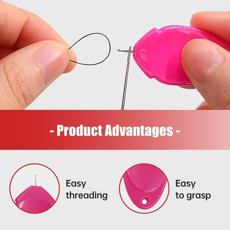 OTXKXBLP 10 Pcs Needle Threader for Hand Sewing,2025 New Upgraded Automatic Sewing Machine Needle Threader Tool,Embroidery Simple Needle Threader,Automatic Threading Aid Needle Threader Tool - Image 4
