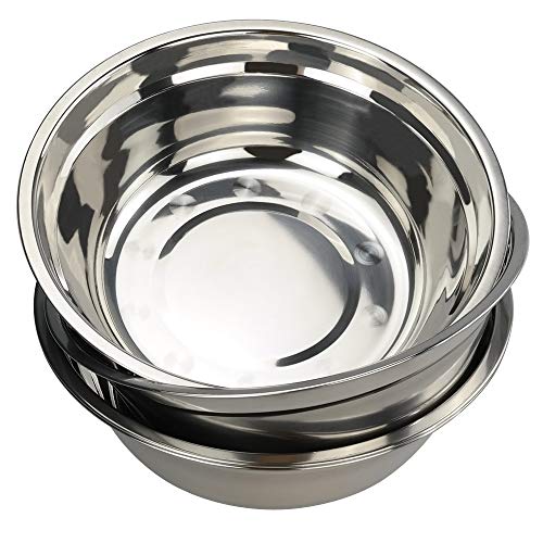 Hommp 4-Pack Large Stainless Steel Mixing Bowls/Metal Prep Bowls, 10-Inch - Image 1
