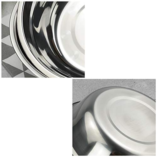 Hommp 4-Pack Large Stainless Steel Mixing Bowls/Metal Prep Bowls, 10-Inch - Image 3