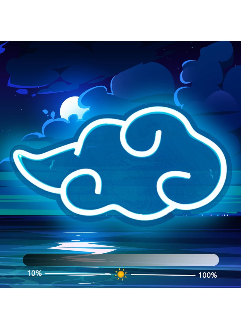 SOLARAE Anime Cloud Neon Sign for Wall Decor Cool LED Lights Dimmable USB Powered Signs Bedroom Game Room Living Party Decoration Gift - Image 1