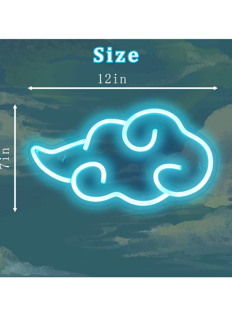 SOLARAE Anime Cloud Neon Sign for Wall Decor Cool LED Lights Dimmable USB Powered Signs Bedroom Game Room Living Party Decoration Gift - Image 4