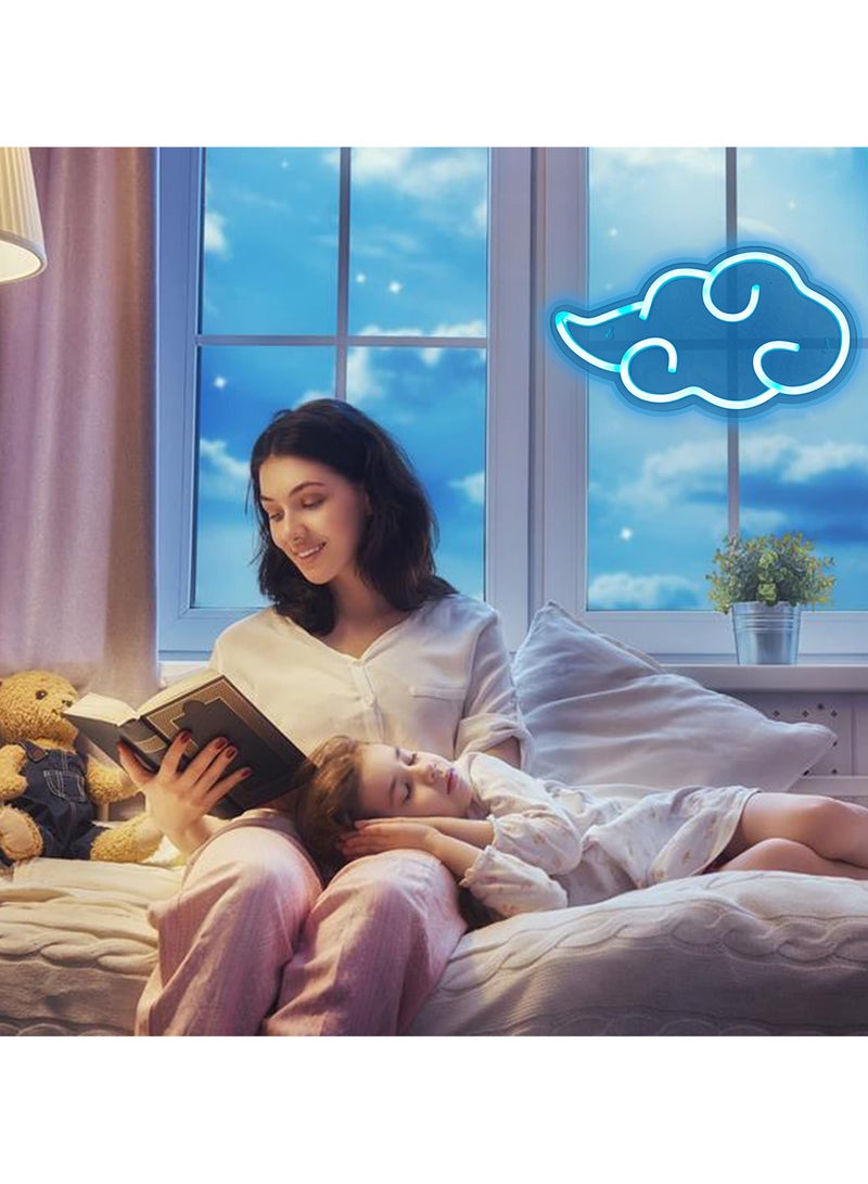 SOLARAE Anime Cloud Neon Sign for Wall Decor Cool LED Lights Dimmable USB Powered Signs Bedroom Game Room Living Party Decoration Gift - Image 5