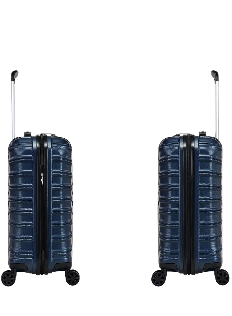 eminent Hard Case Travel Bag Cabin Luggage Trolley TPO Lightweight Suitcase 4 Quiet Double Spinner Wheels with TSA Lock KK30 Dark Navy