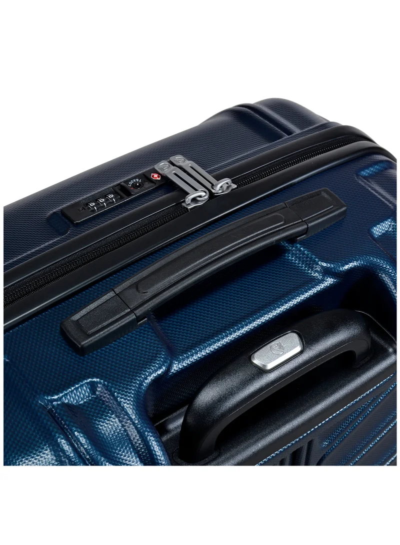 eminent Hard Case Travel Bag Cabin Luggage Trolley TPO Lightweight Suitcase 4 Quiet Double Spinner Wheels with TSA Lock KK30 Dark Navy