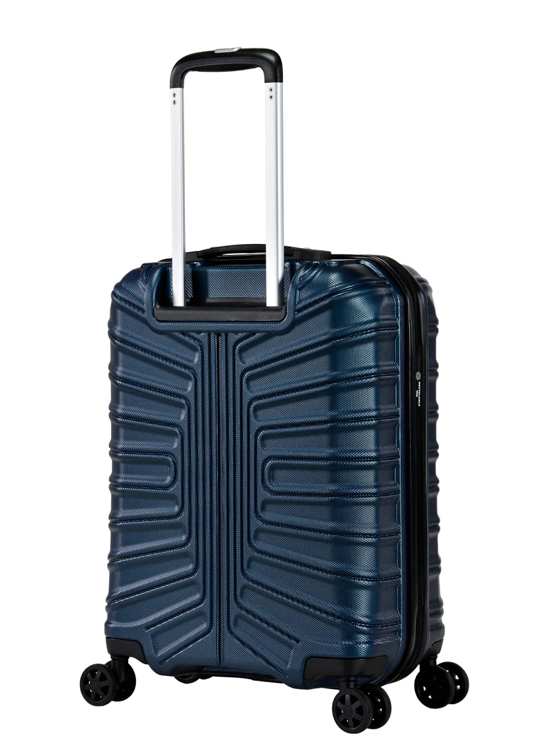 إيمينينت Hard Case Travel Bag Cabin Luggage Trolley TPO Lightweight Suitcase 4 Quiet Double Spinner Wheels with TSA Lock KK30 Dark Navy