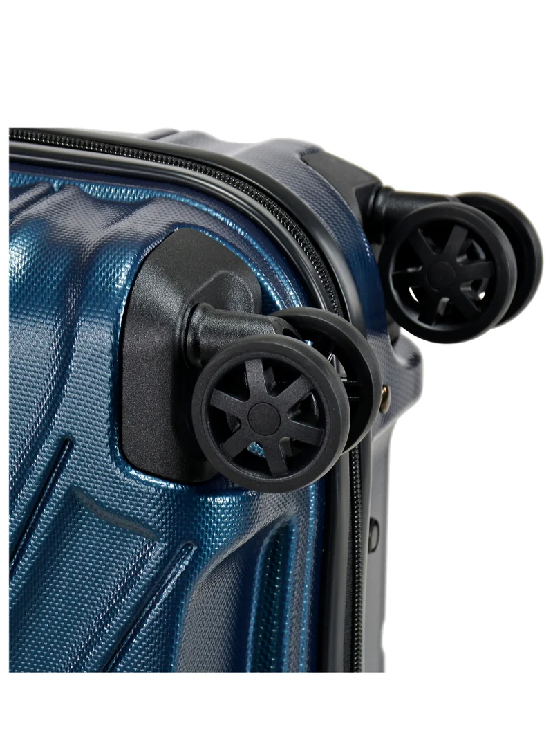 eminent Hard Case Travel Bag Cabin Luggage Trolley TPO Lightweight Suitcase 4 Quiet Double Spinner Wheels with TSA Lock KK30 Dark Navy