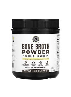 Left Coast Performance Bone Broth Powder Vanilla 1 lb 454 g  - Image 1