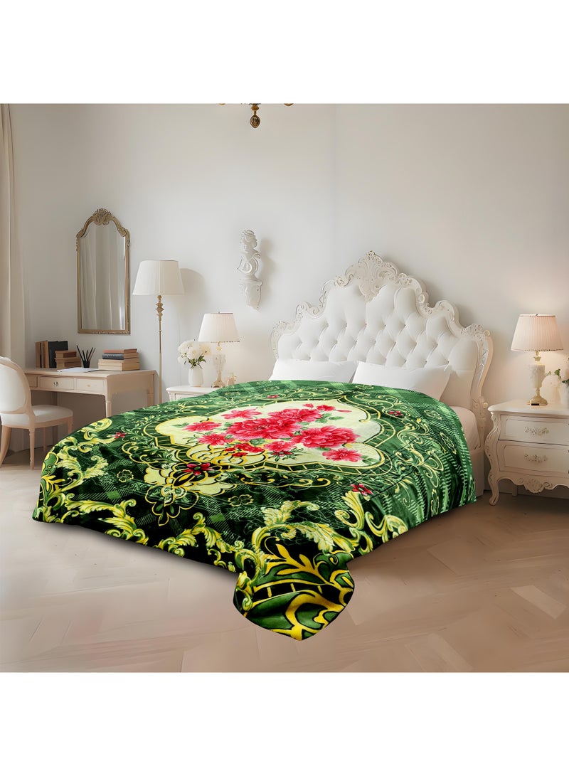 بطانية راشيل مزدوجة الطبقات 200×240 سم، ناعمة للغاية، دافئة وخفيفة الوزن - مضادة للحساسية، مناسبة لجميع المواسم للاستخدام المنزلي والفندقي