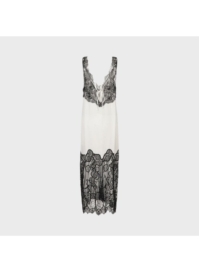 Zara pure Smooth V-neck Slip Dress In Soft, Skin-friendly Fabric - Image 3