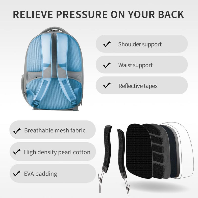 PETKIT Cat Backpack Carrier with Inbuilt Fan & Light, Airline-Approved Pet Backpack Bubble for Kitty Small Dog, Detachable Dog Backpack with Padded Strap for Travel, Hiking, Walking & Outdoor - Image 5