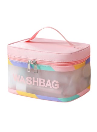 Travel Cosmetic Bag Waterproof Large Capacity Makeup Bags Portable Toiletry Storage Pink - pzsku/Z02BC27CD608583032DE4Z/45/_/1714400132/7a998a64-e225-4b15-aadf-770e1d2f1367