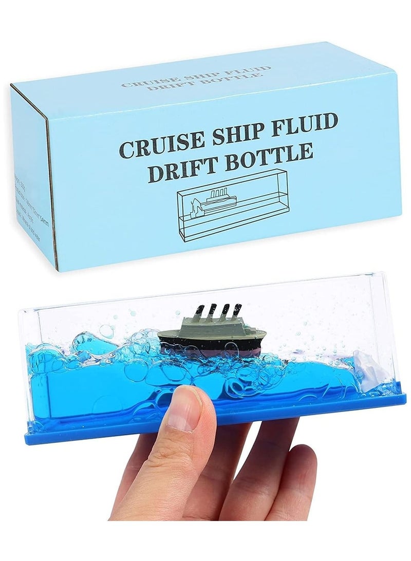 FIPKA Titanic Cruise Ship Model Decorative Paperweight, Ship Home Decor - Never Sinking Cruise Ship Decorative Car Display Cases & Gifts  - Image 1