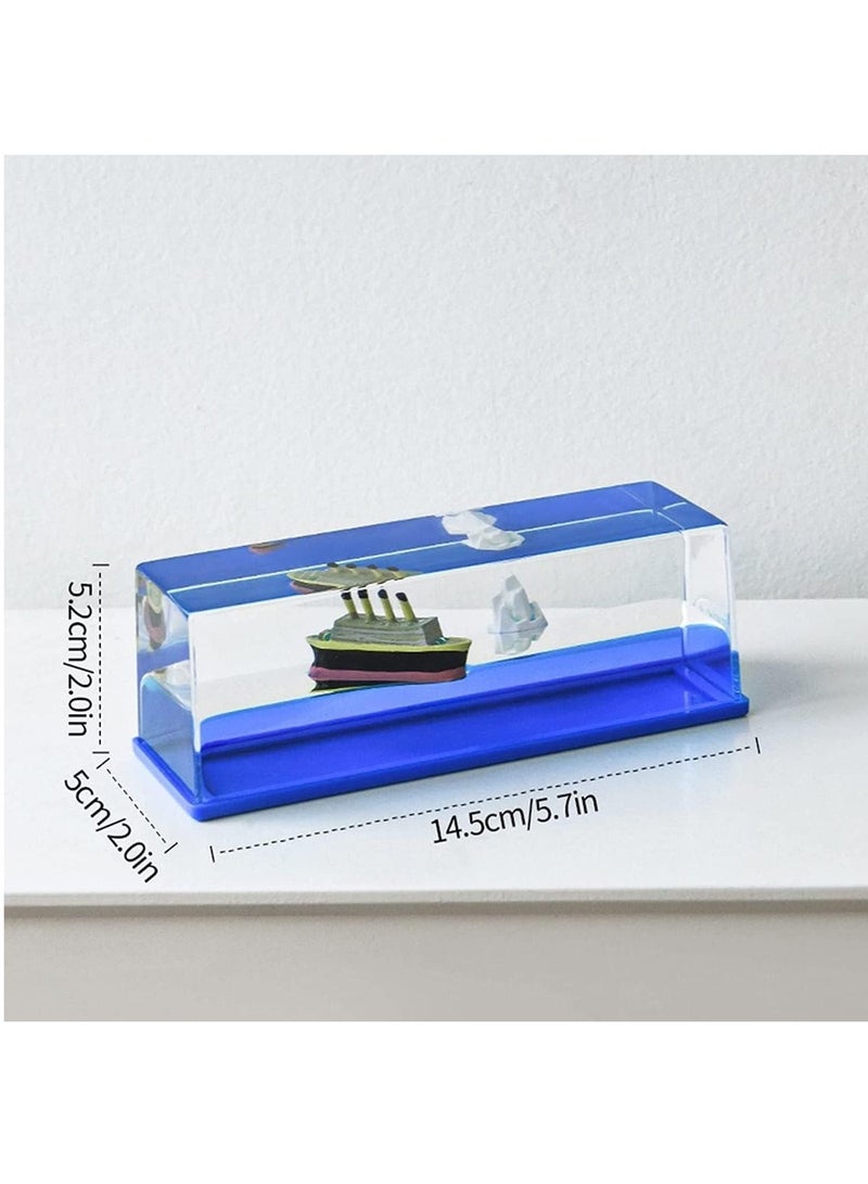 FIPKA Titanic Cruise Ship Model Decorative Paperweight, Ship Home Decor - Never Sinking Cruise Ship Decorative Car Display Cases & Gifts  - Image 5
