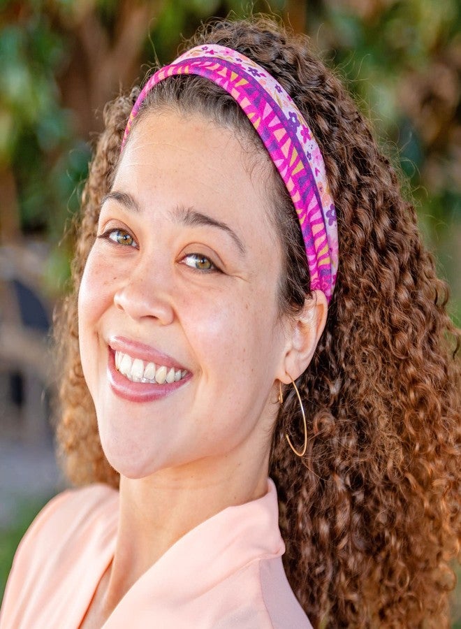 كارما طوق رأس كارما باجز للنساء - رقيق - طوق رأس من القماش ووشاح شعر مطاطي - Image 3