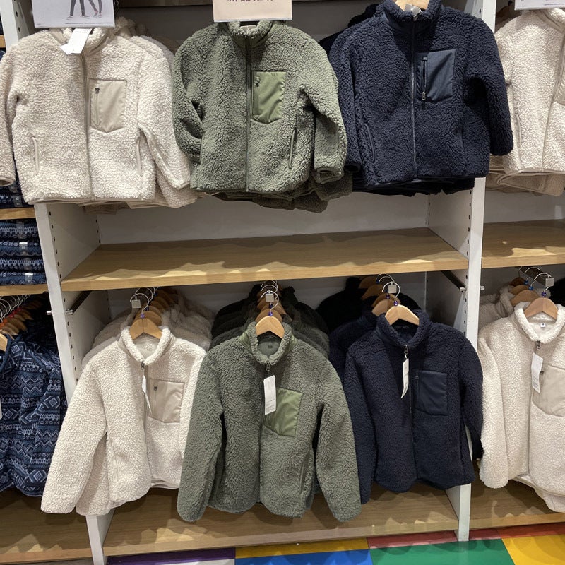 Men'S And Women'S Children'S Windproof Fleece Zipper Jacket Jacket Imitation Lamb Fleece Jacket Jacket Y442520/449793 - Image 1