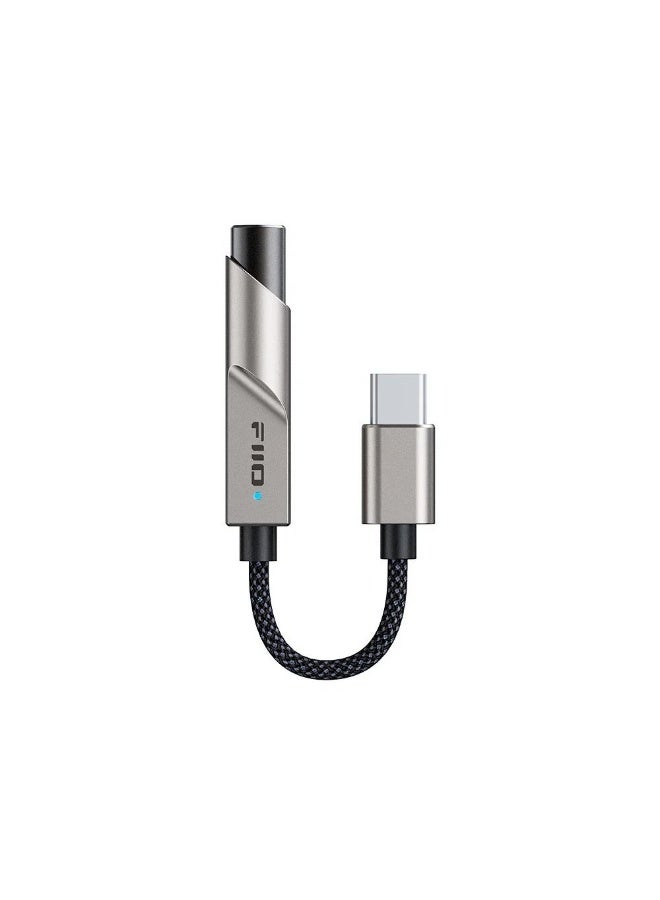 FiiO JadeAudio KA11 USB DAC AMP Hi-Res Audio Type-C to 3.5mm Adapter USB Dongle DAD256, TC Titanium - Image 1