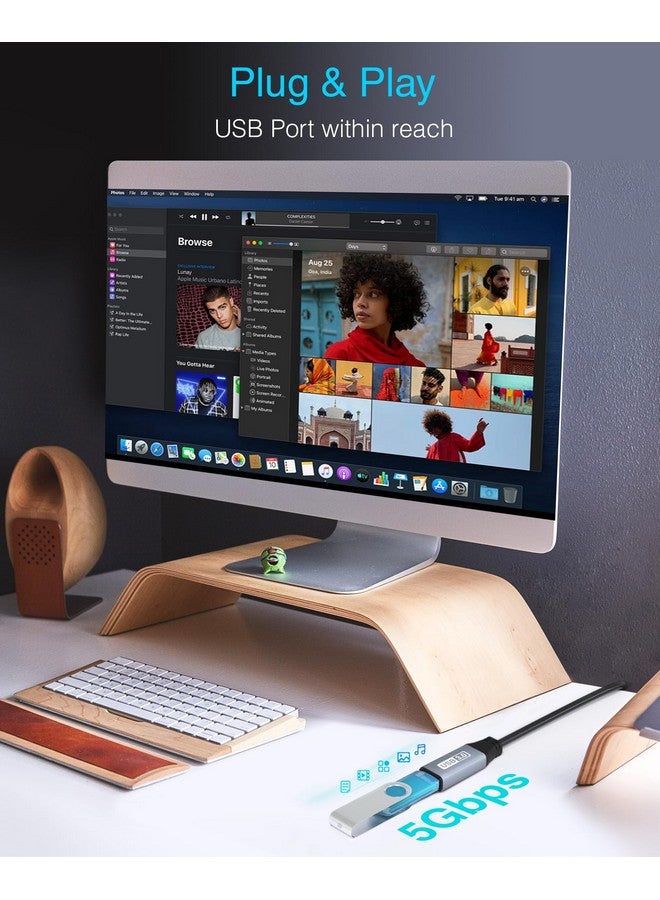 بلو ريجر كابل تمديد USB 3.0 من BlueRigger (15 قدمًا، نشط، 5 جيجابت في الثانية، سلك محول من النوع A ذكر إلى أنثى) - موسع مكرر USB طويل لسماعة الواقع الافتراضي، والطابعة، والقرص الصلب، ومحرك الأقراص المحمولة، ولوحة المفاتيح، والفأرة، وXbox - Image 5