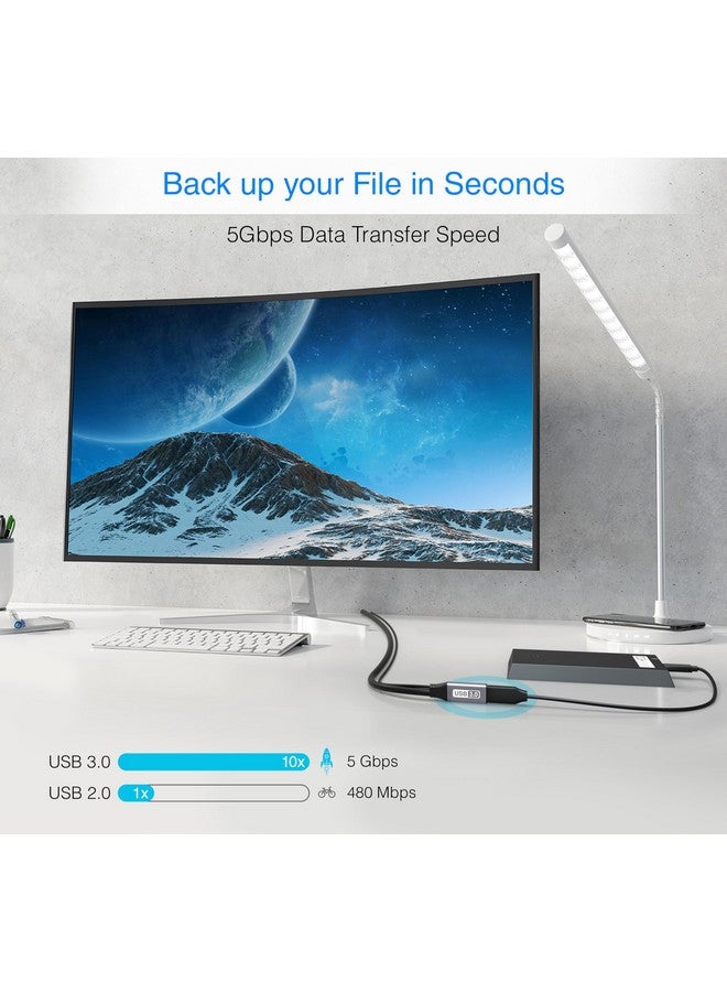 بلو ريجر كابل تمديد USB 3.0 من BlueRigger (15 قدمًا، نشط، 5 جيجابت في الثانية، سلك محول من النوع A ذكر إلى أنثى) - موسع مكرر USB طويل لسماعة الواقع الافتراضي، والطابعة، والقرص الصلب، ومحرك الأقراص المحمولة، ولوحة المفاتيح، والفأرة، وXbox - Image 2