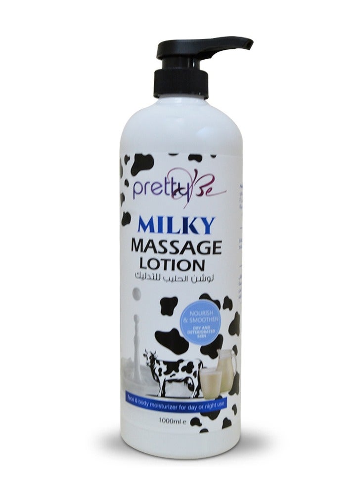 Pretty Be Milky Massage Face & Body Lotion 1000ml - Image 1