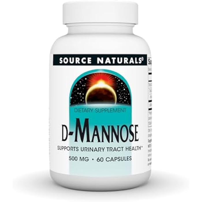 Source Naturals D-Mannose, Potent Urinary Tract & Bladder Health Support*, 500mg - 60 Capsules - Image 1