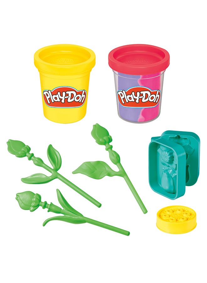 Play-Doh لعبة زهور بلاي دو: توليب ونرجس، مجموعة فنون وحرف للأطفال، هدايا للبنات والأولاد 3+ - Image 2