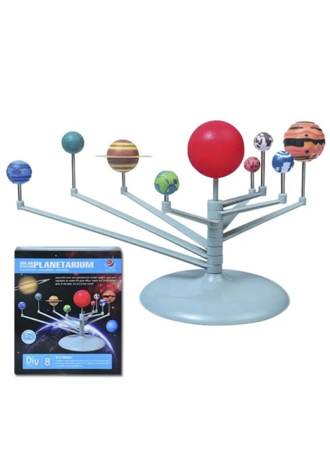 3-in-1 Solar System Educational Kit – Build, Paint & Learn Planet Order for Kids - Image 1