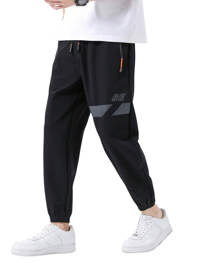 Lymio Track Pant for Men || Regular Fit || Track Pants || Full Elastic Jogger Track Pant (TP-57-Black-M) - Image 1