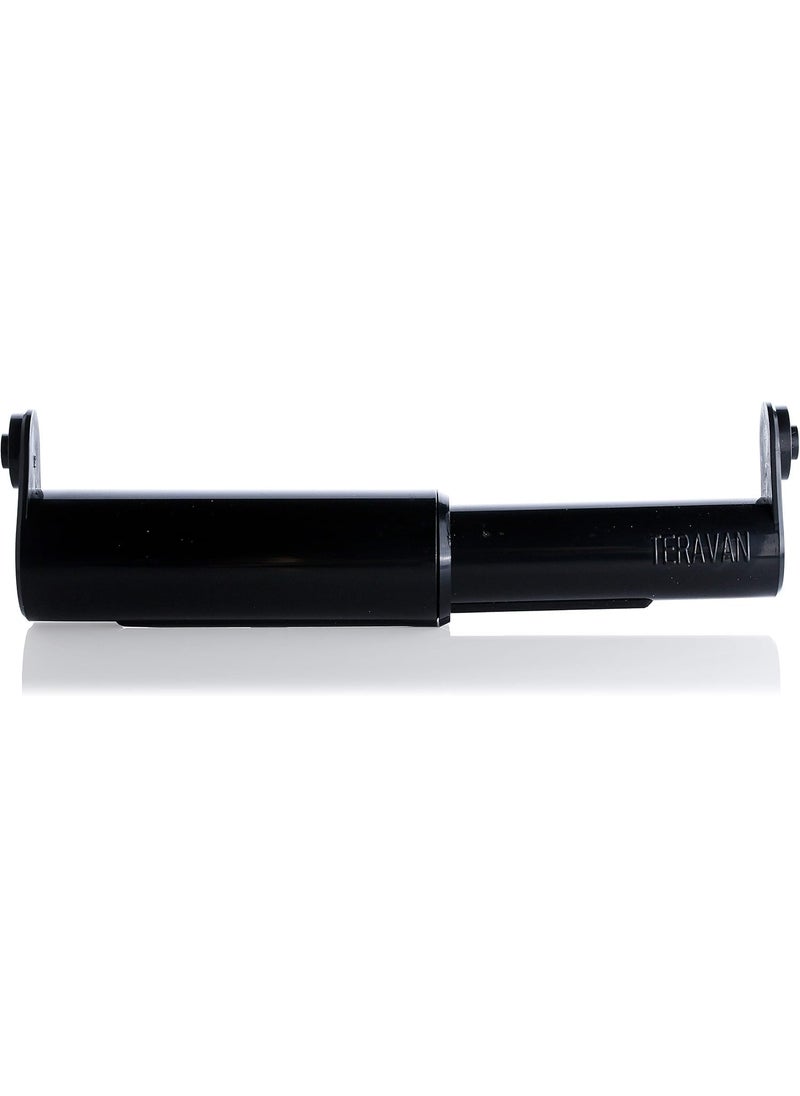 Teravan Teravan Standard Toilet Paper Holder Extender for ExtraLarge Rolls  Perfect for Double Triple Rolls in Regular or Ceramic Bathroom Wall Holders Black 1 Unit 