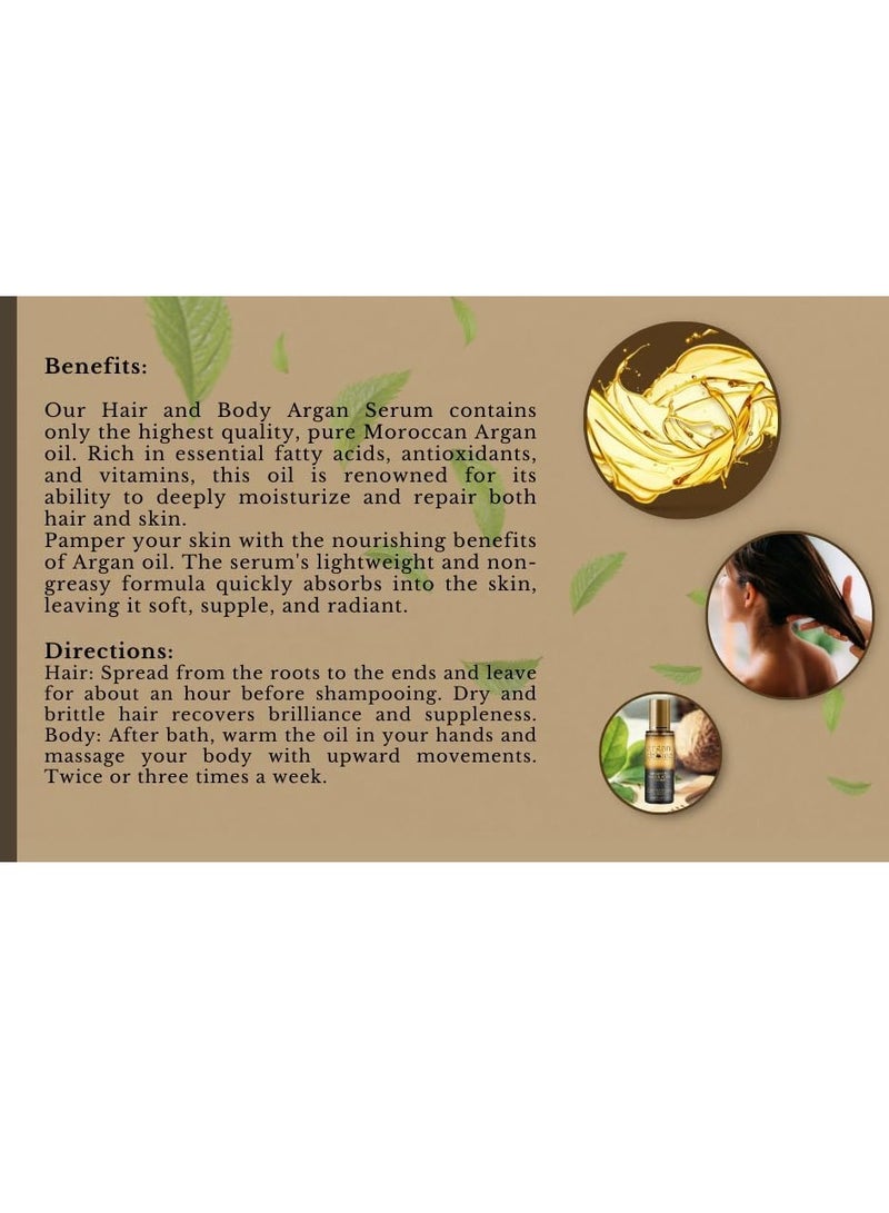 Argan De Luxe Professional Argan Oil Hair and Body Serum 50ml - Image 3