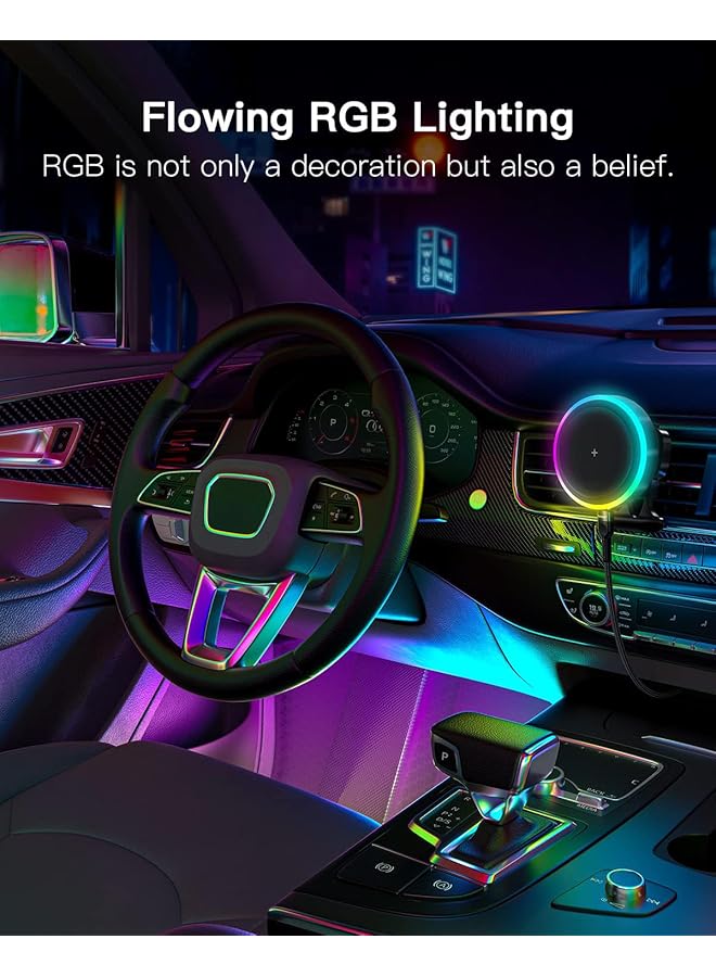 Excefore For 15W Car Mount Charger [No More Heating] Wireless Charger Magnetic Phone Holder Mount, Automobile Car Phone Holder Vent For Iphone 15 Pro Plus Max 14 13 12 Case - Image 2