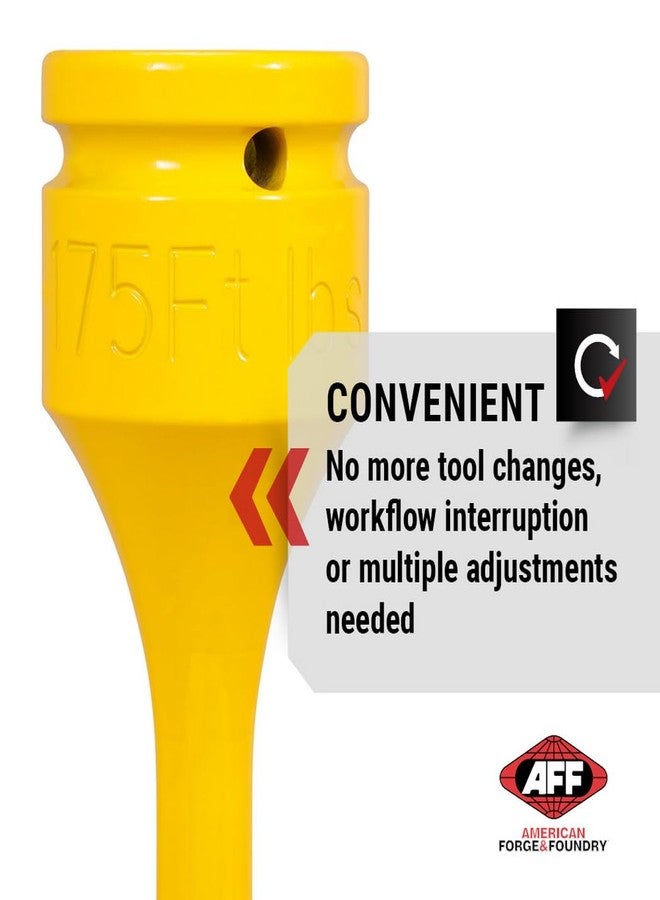 AFF وصلة تمديد الحد من عزم الدوران AFF، محرك 3/4 بوصة، 175 قدم/رطل، أصفر، 40306 - Image 4