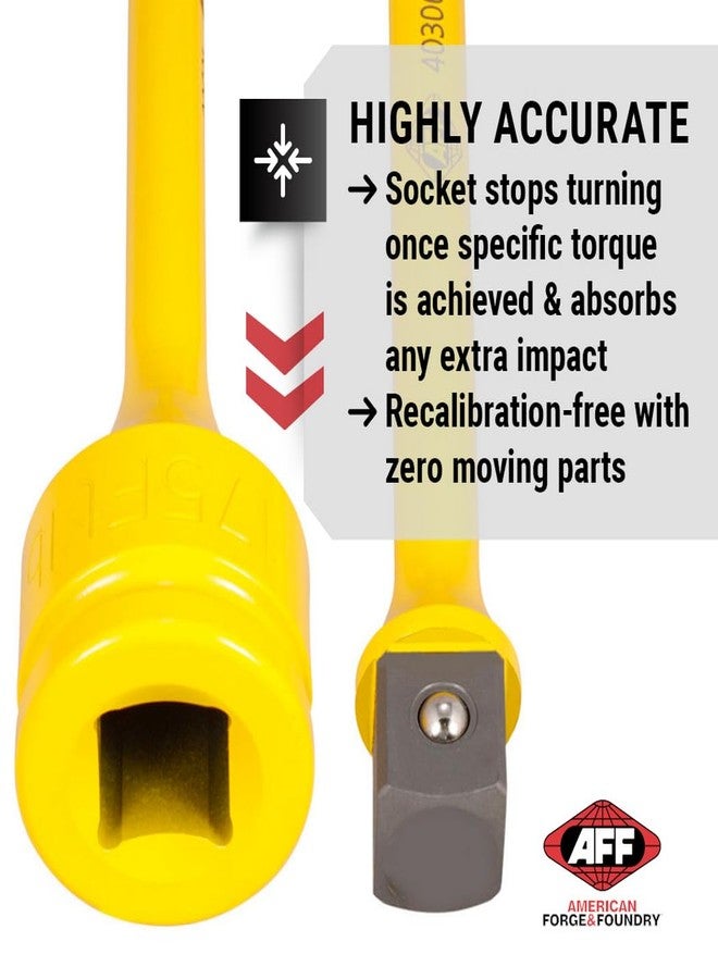 AFF وصلة تمديد الحد من عزم الدوران AFF، محرك 3/4 بوصة، 175 قدم/رطل، أصفر، 40306 - Image 2