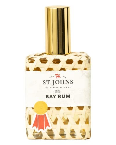 St. John Bay Rum Aftershave and Cologne | Made with Bay Leaves from The Virgin Islands | Bay Leaf After Shave Fragrance for Men | (4 oz) - Image 1