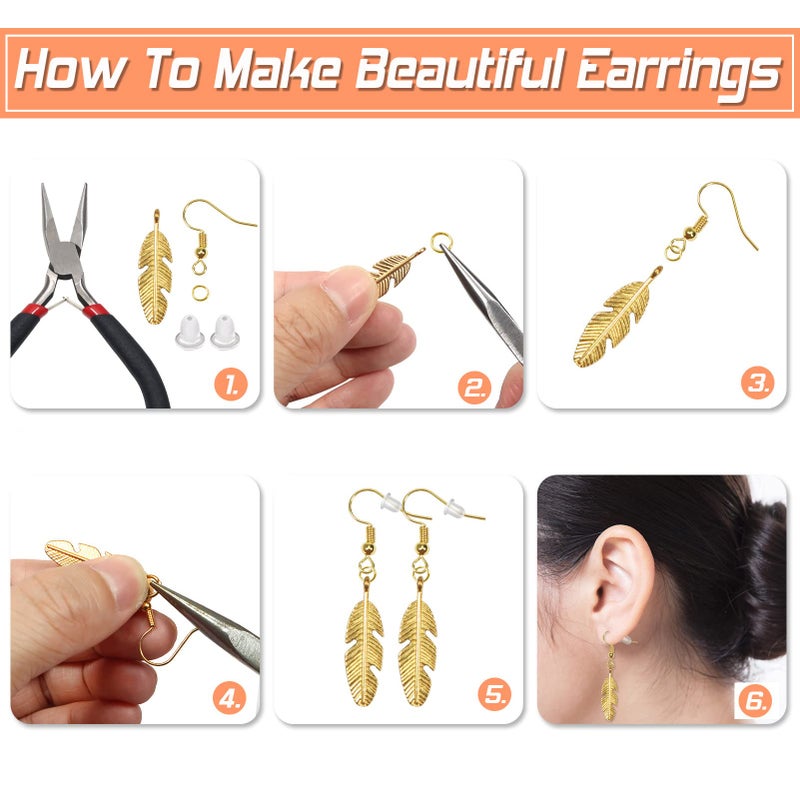 TOAOB THE ONE AND ONLY BABY TOAOB 140pcs Earring Hooks Hypoallergenic 925 Sterling Silver Fish Hooks Ear Wires with Ball and Coil 7 Colors 18mm Earring Parts with Earring Backs for DIY Jewelry Making - Image 5