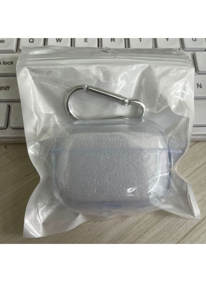 Generic - Suitable For Airpods Protective Apple Case Pro2 Transparent Headphone Case 3/4 Generation Headphone Case 5th Generation Tpu Material-Color:Transparent Soft Shell + Buckle + Pearlescent Bag-Model:Airpods 3rd Generation (with Hanging Ears) - Image 1