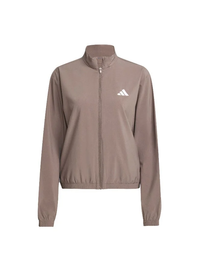 اديداس جاكيت نسائي منسوج بني من وي ثري إس