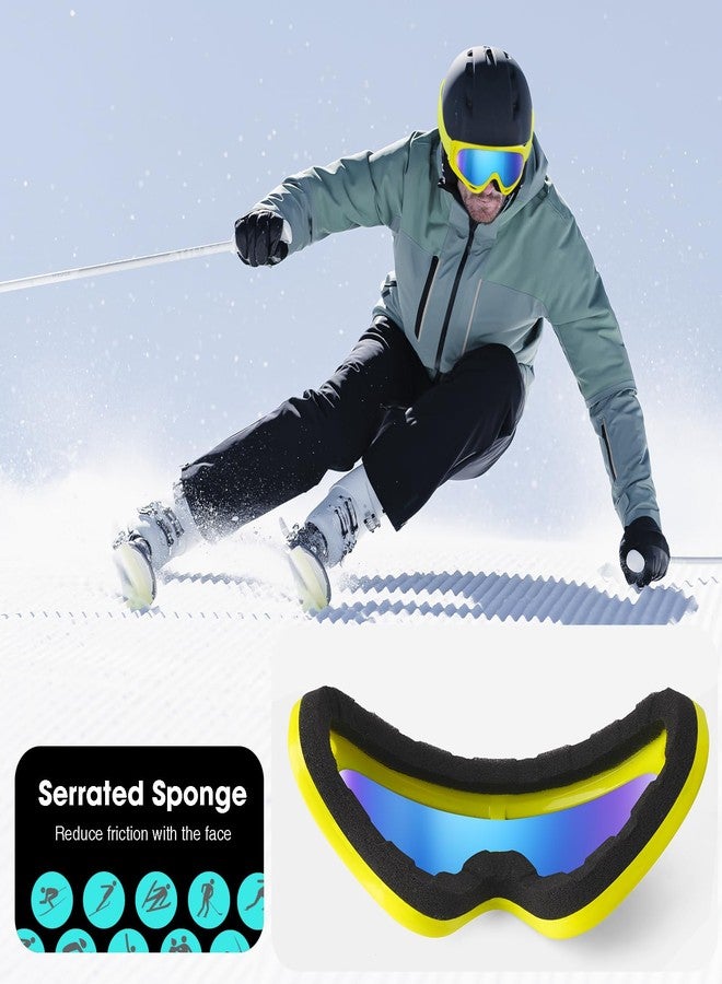 Braylin 2-Pack Snow Ski Goggles, Snowboard Goggles for Men, Women, Youth, Kids, Boys or Girls, Snowmobile Goggles - Image 3